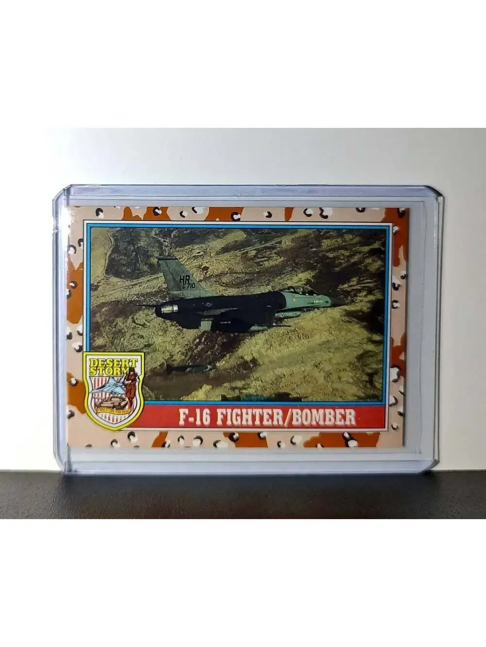 F-16 Fighter/Bomber 1991 Topps Desert Storm #108 Card